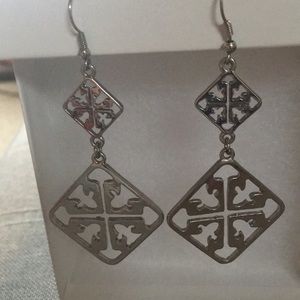 Earrings Geometric Silver Color